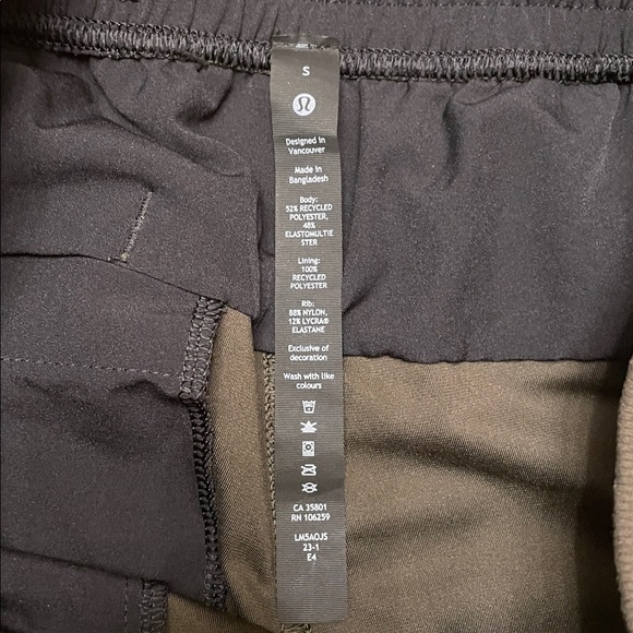 Lululemon Men’s ABC Skinny-Fit Jogger Size Small Army Green Pull On Performance - Picture 12 of 17